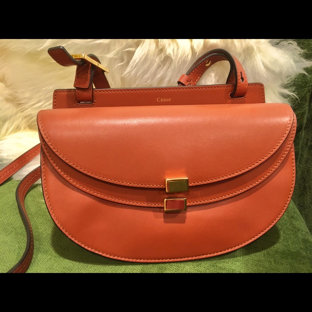 Chloe Georgia bag in burnt orange